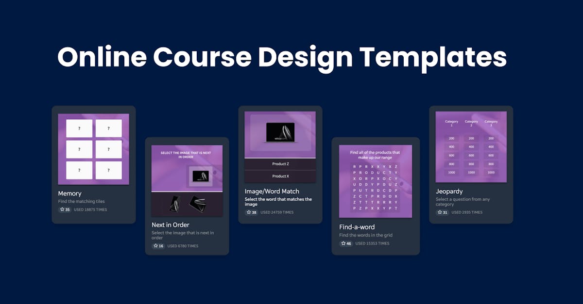 Online Course Design Templates - EdApp