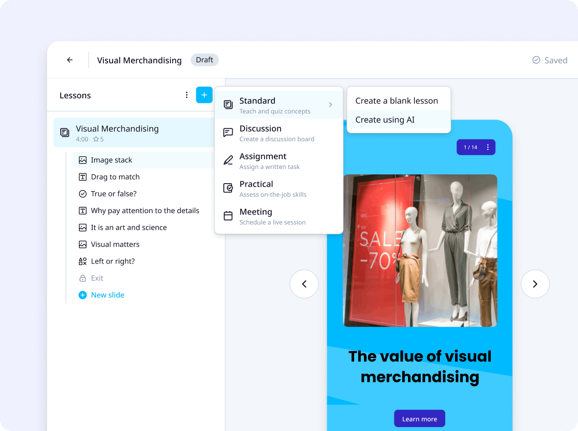 AI in HR: SC Training (formerly EdApp)'s Course Creator using Create with AI