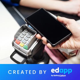 EdApp Cashier Simulation Training Courses - Payment Security
