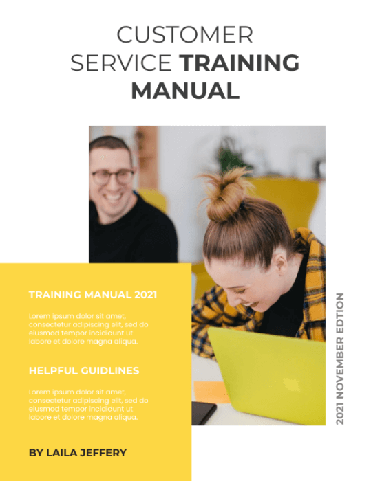 Training Module Templates - Customer Service Training Manual by Visual Paradigm Online
