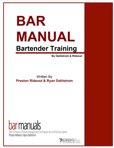 Bartending training materials - Bar Manual 