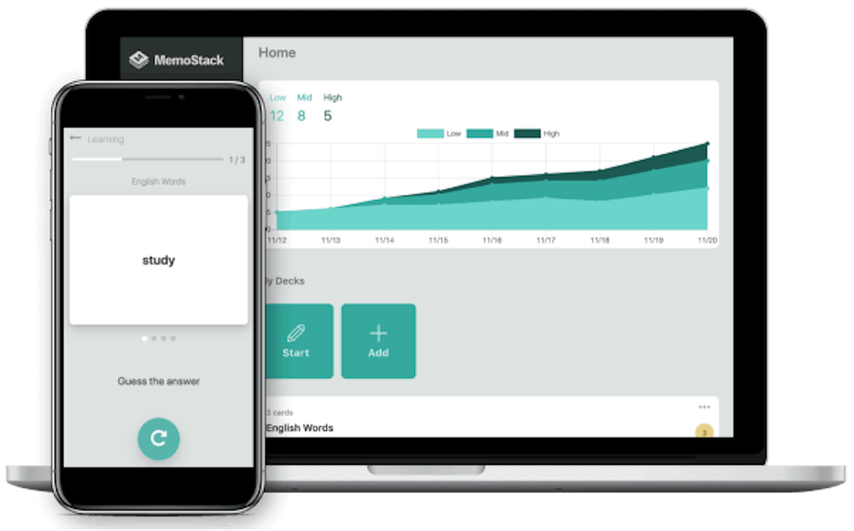 Tools to create online flashcards - Memozora