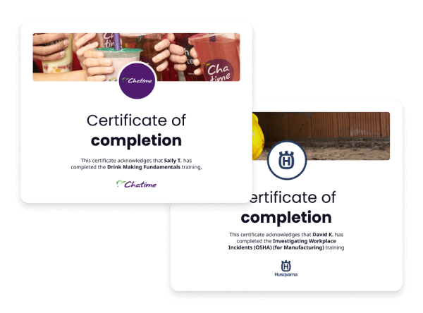 eLearning gamification example - EdApp Certificates