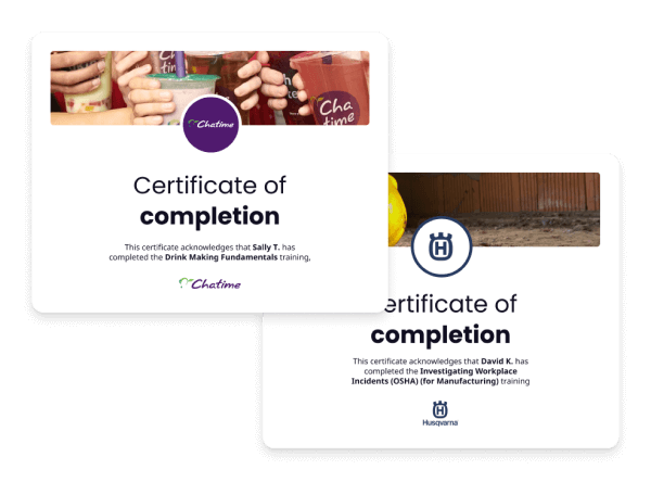 eLearning gamification example - SC Training (formerly EdApp) Certificates