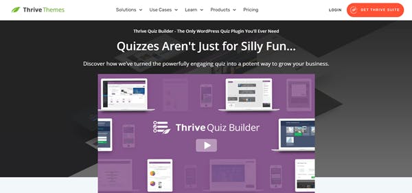 Tools to create a quiz online - Thrive Quiz Builder