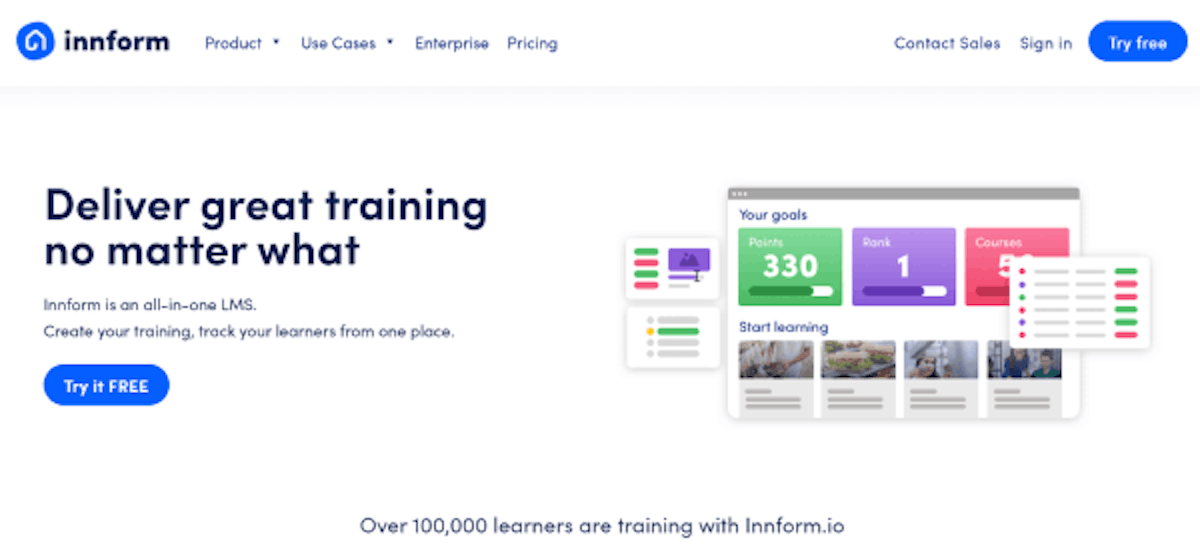 Elearning software tools - Innform