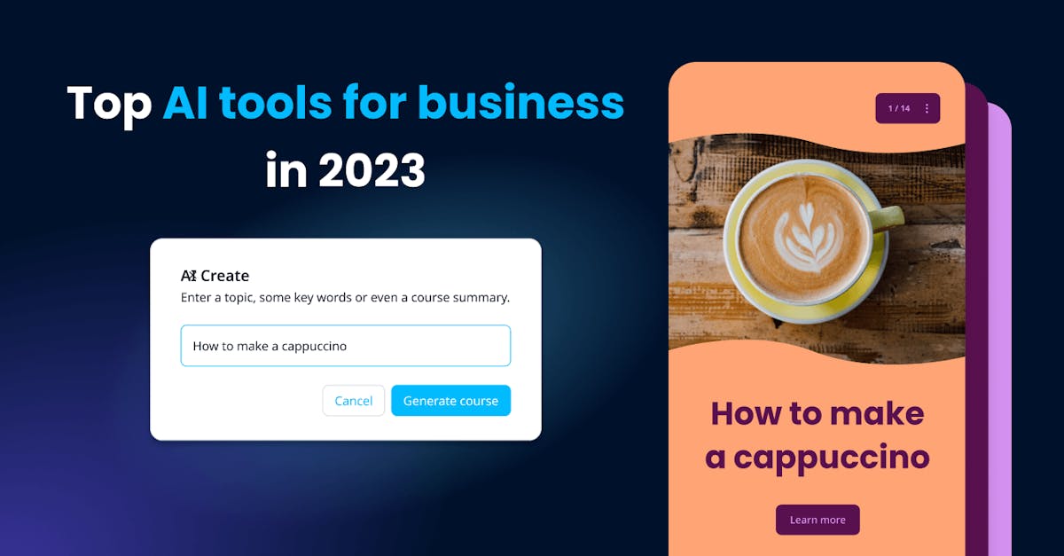 Top AI Tools for Business in 2023