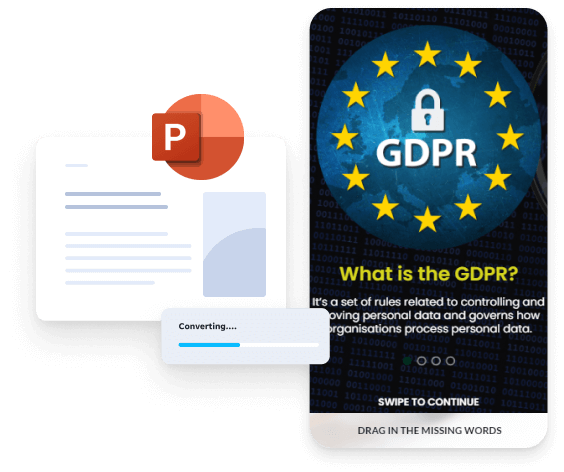 Convert GDPR training presentations into microlessons with EdApp