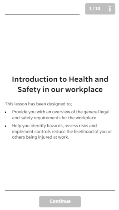 SC Training (formerly EdApp) Training Module Template - Safety in the Workplace