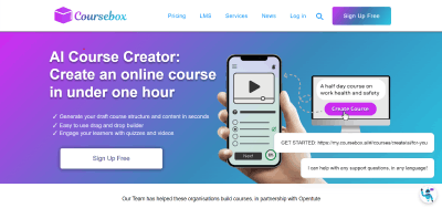 ai course creation platform - coursebox