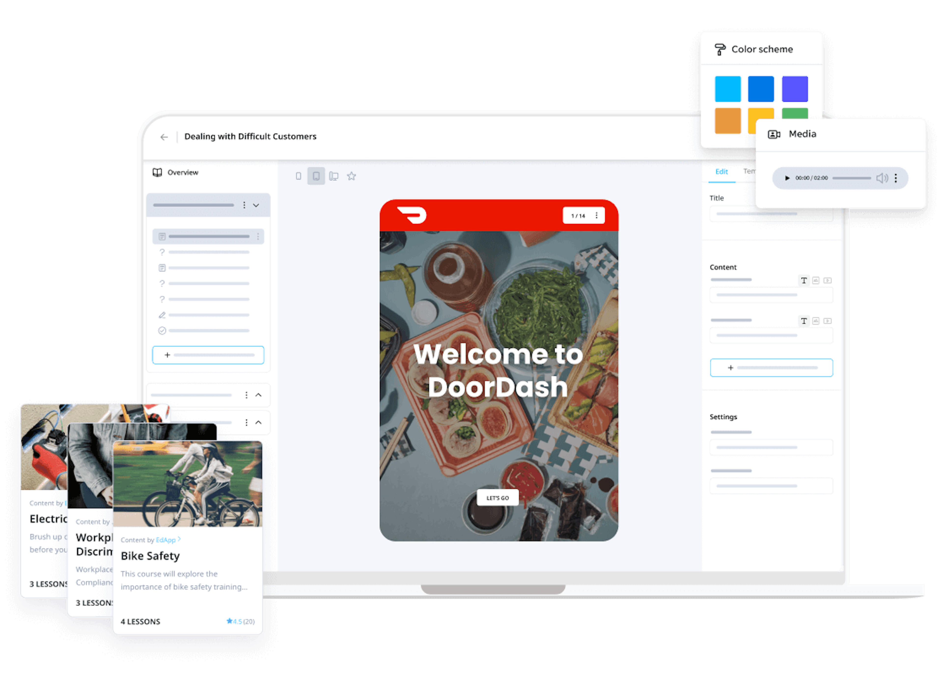 Course library and creator tool