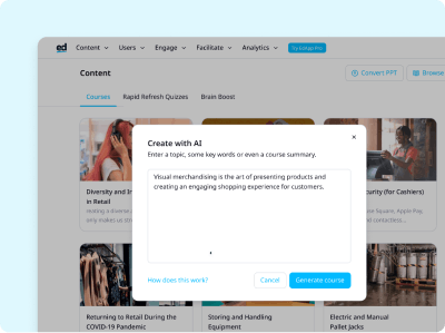  AI Software to create online training courses - EdApp AI Create