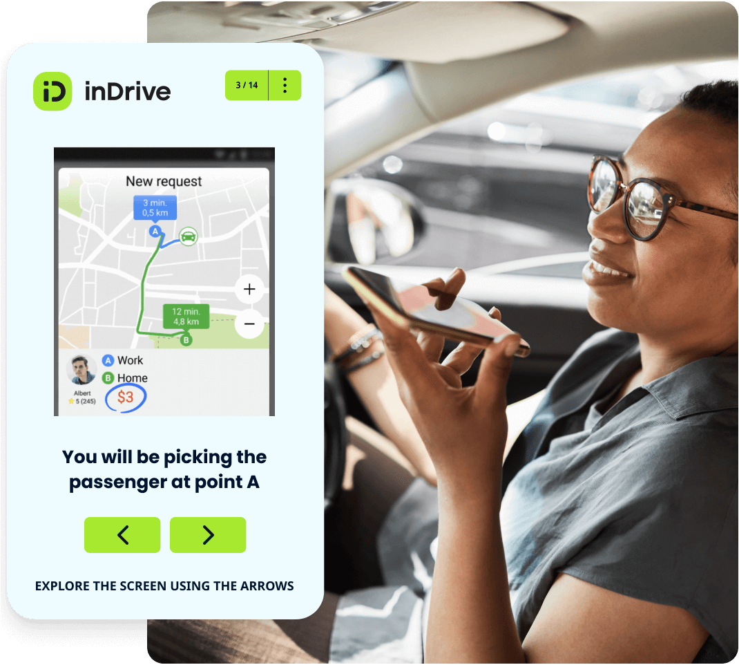InDrive mobile-first training by EdApp