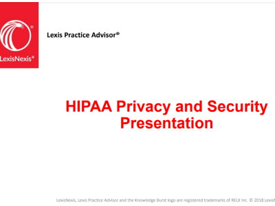 Free HIPAA Training Presentations for Powerpoint - HIPAA Privacy and Security Presentation