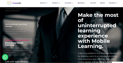 online learning platform - violet lms