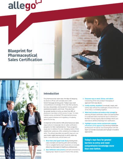 Blueprint for Pharmaceutical Sales Certification