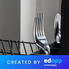 EdApp Food Hygiene Course - Dishwashing