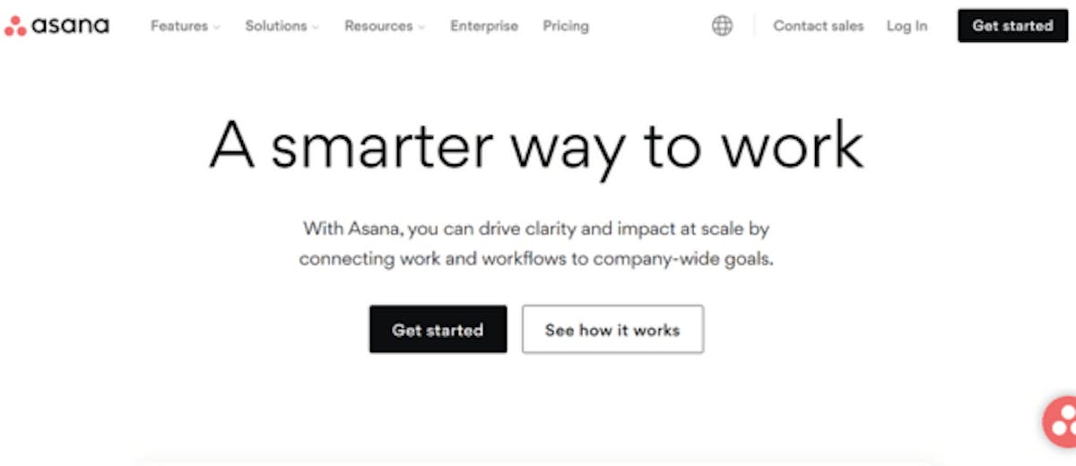 Remote work software - Asana