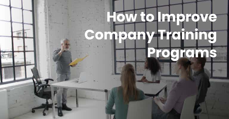 how to improve company training programs