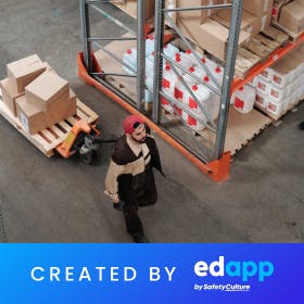 SC Training (formerly EdApp) warehousing training - Pallets, Racks, and Stacking
