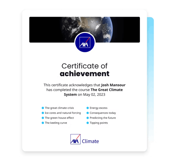 Gamified learning examples - Certificates 