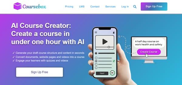 AI course creators comparison - Coursebox