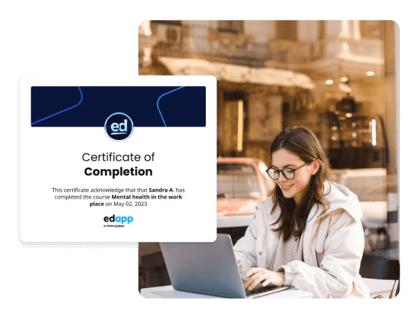 Safety in the workplace - Safety learning tool EdApp Certificates