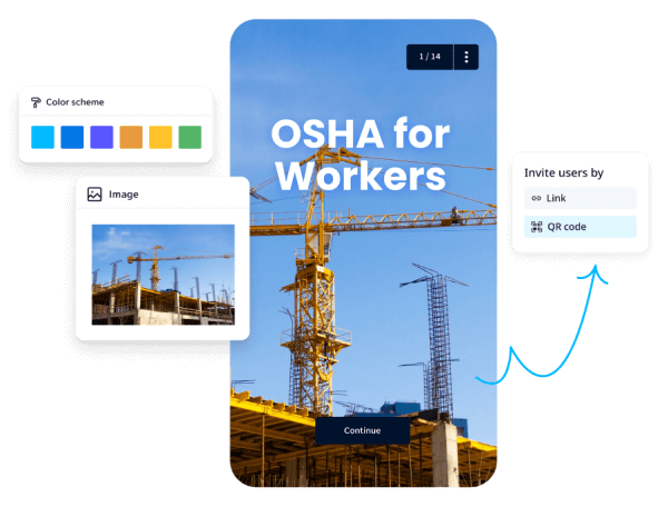 OSHA for Workers microlearning course screen