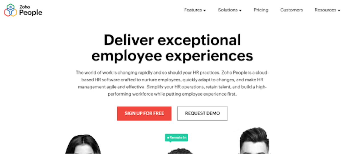 Workforce tool - Zoho People