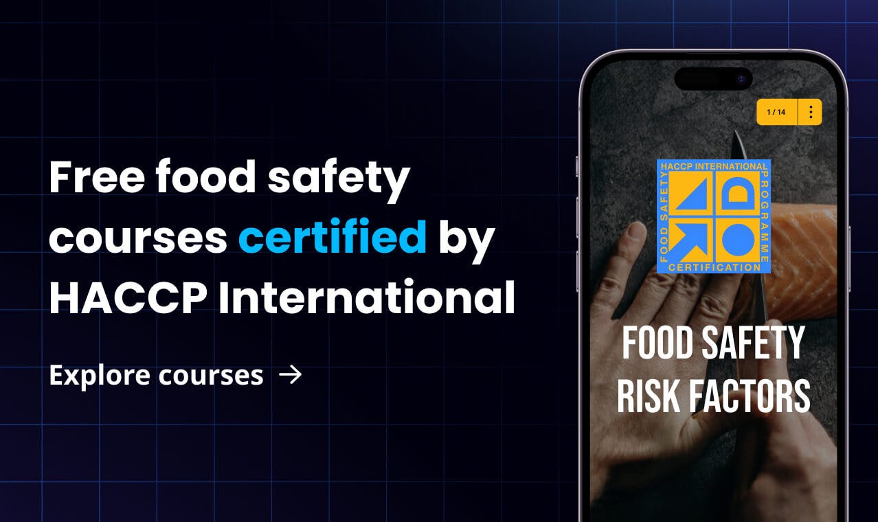 Free food safety courses certified by HACCP International