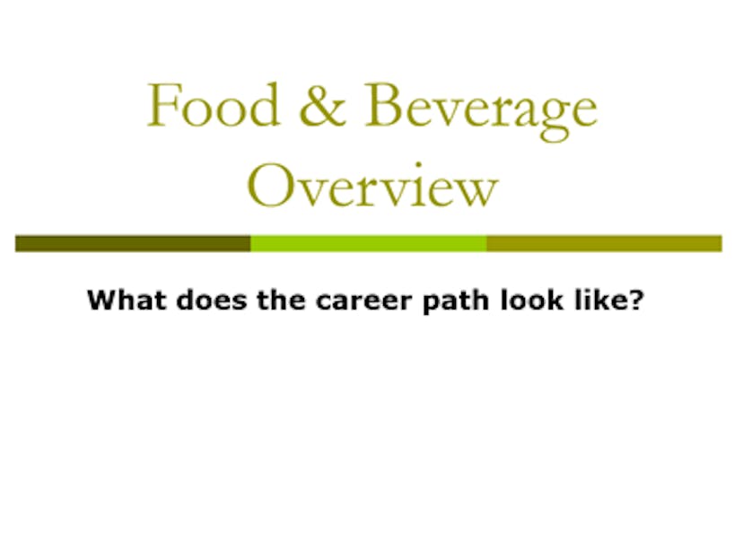 food and beverage overview