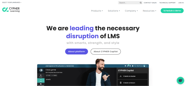 Cloud based LMS - cypher learning