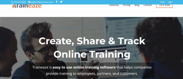 Online training platform - Traineaze