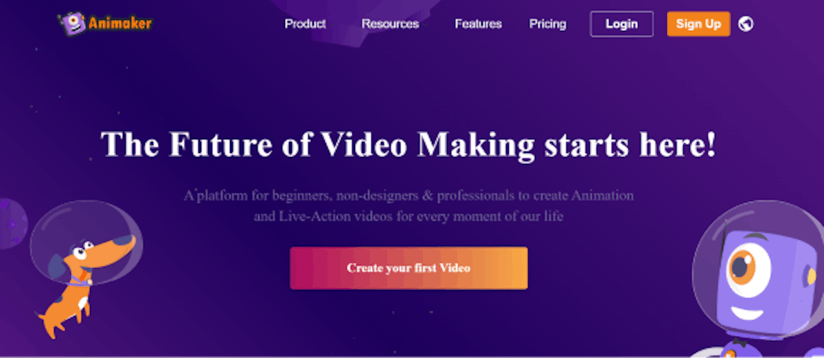 Training video tool - Animaker