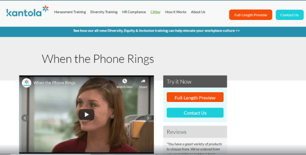 Top 10 Employee Training Videos &amp; Microlearning Courses - When the Phone Rings