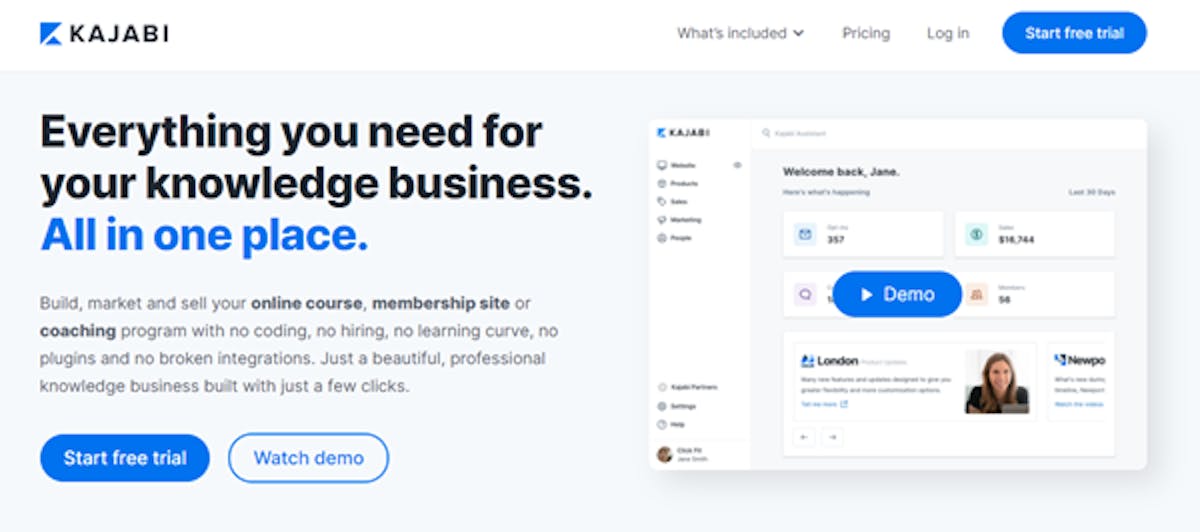 Online Training Platform - Kajabi