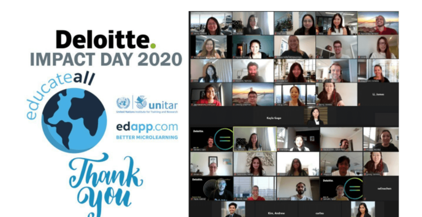 Deloitte selects EdApp for Impact Day, contributing to our editable