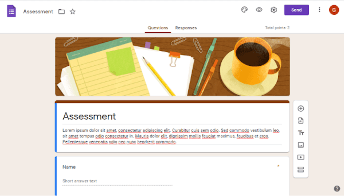 Outils d'évaluation des compétences - Google Forms