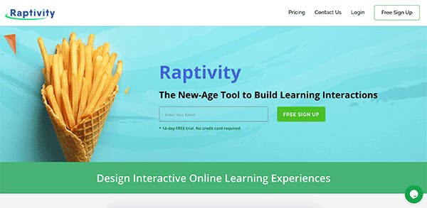 Learning experience design tool - Raptivity