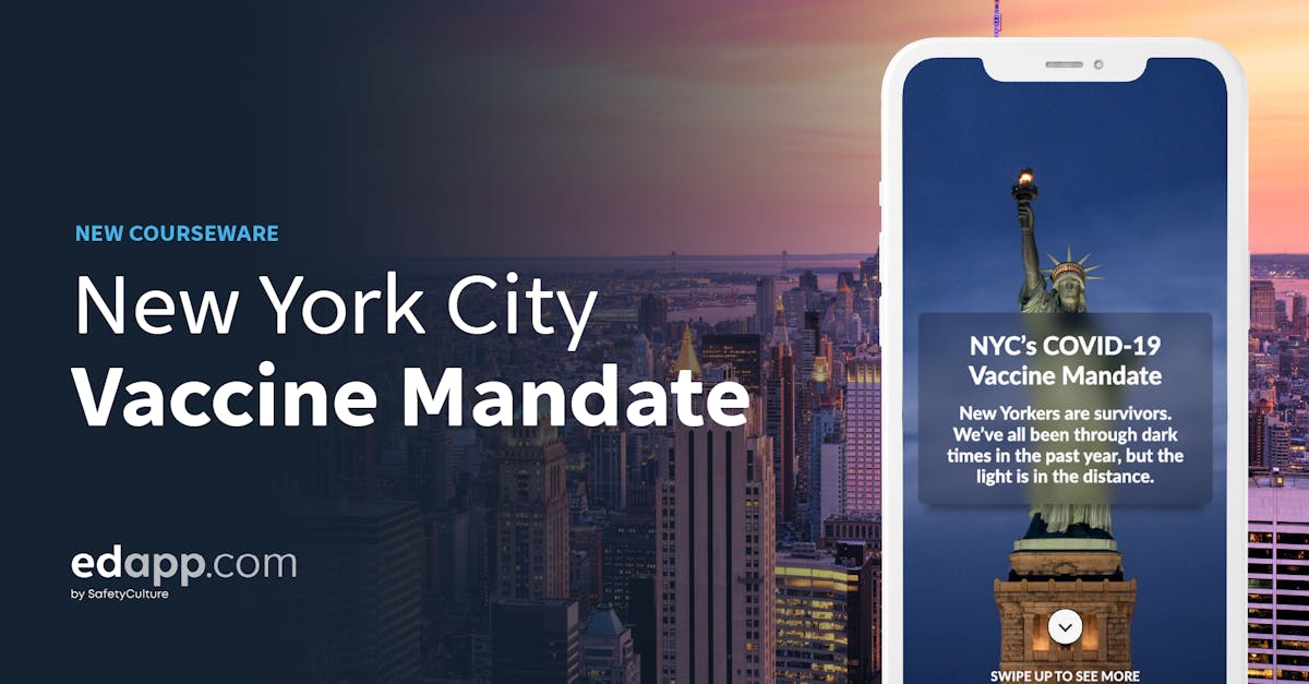 New York City COVID-19 Vaccine Passport - EdApp