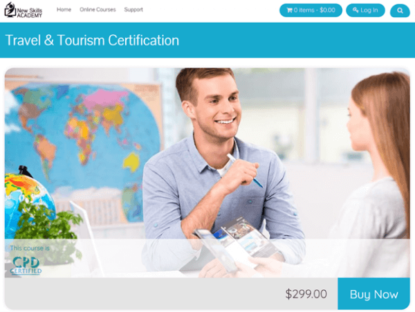 New Skills Academy Modular Training Program - Travel &amp; Tourism Certification