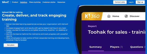 Retail Training Apps - Kahoot