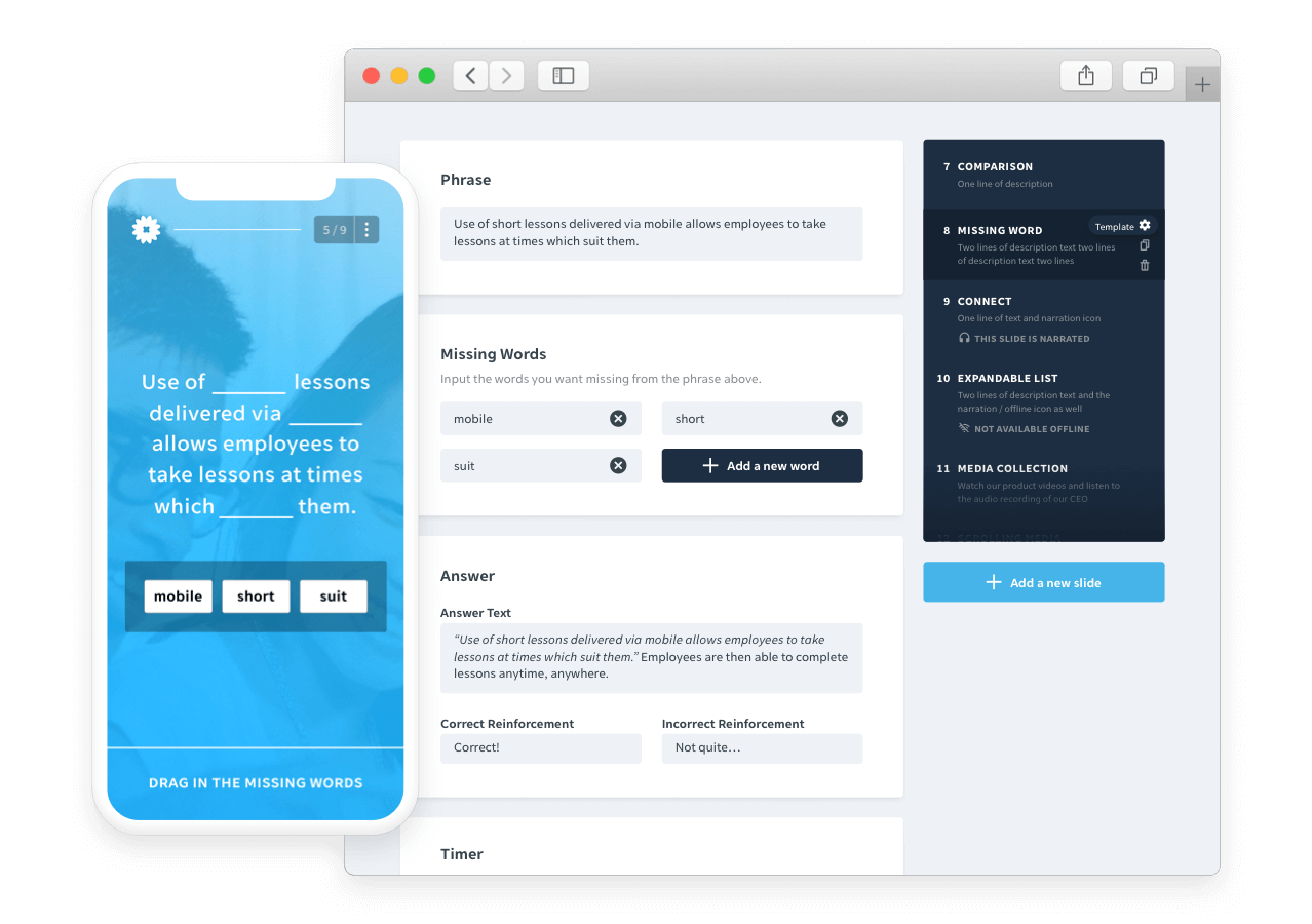 Create relevant and timely content within EdApp Healthcare Training Platform