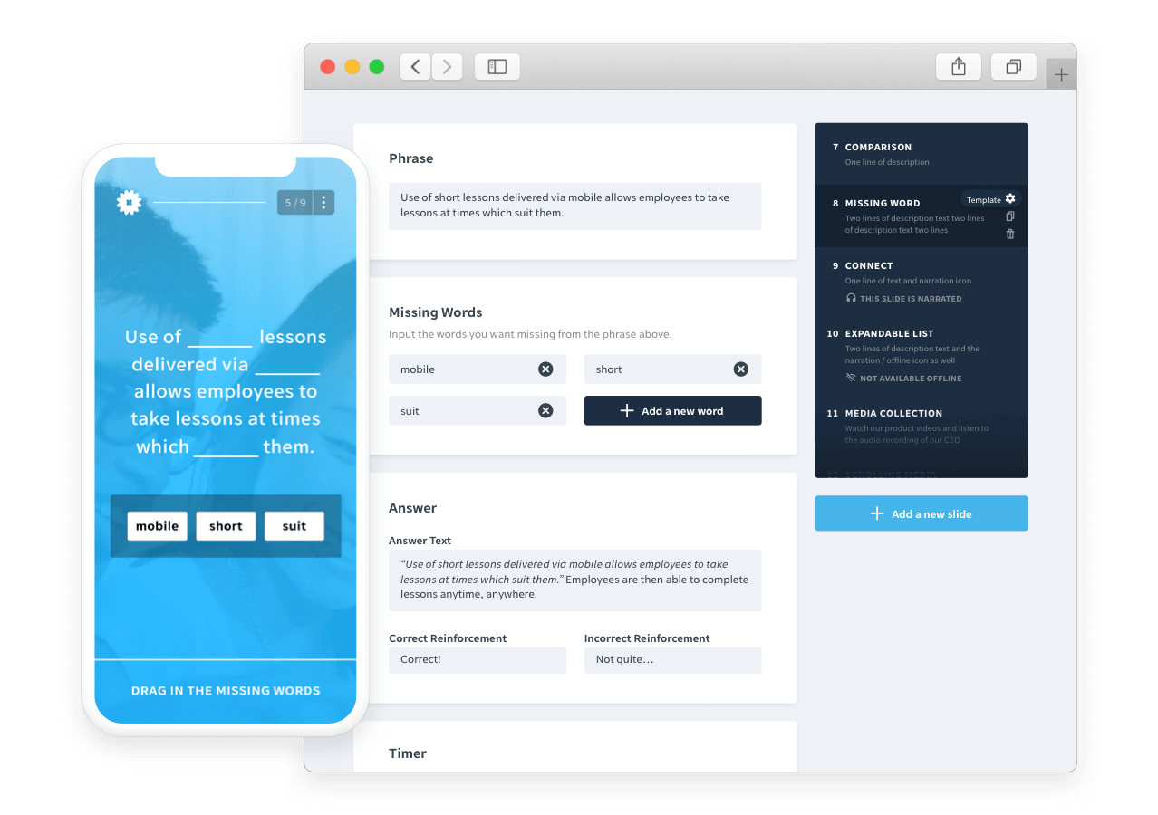 Create relevant and timely content within EdApp Healthcare Training Platform Create relevant and timely content within EdApp Healthcare Training Platform