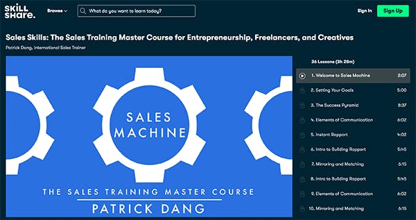 Free Online Sales Course - Sales Skills: The Sales Training Master Course for Entrepreneurship, Freelancers, and Creatives