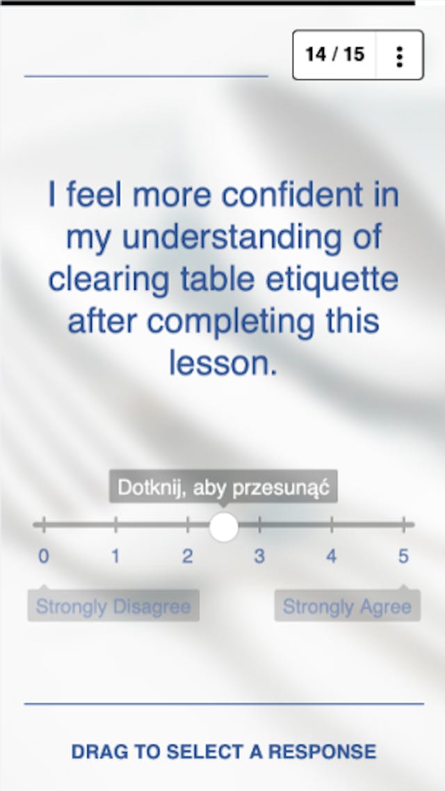 Training Survey Question Example #5