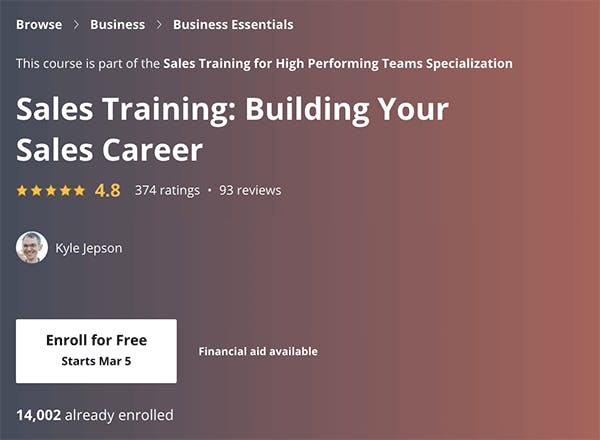 Best Sales Course - Sales Training: Building Your Sales Career