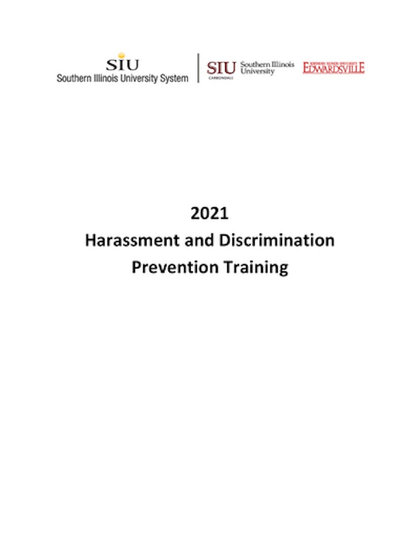 2021 Harassment And Discrimination Prevention Training