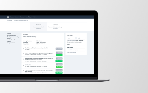 learning measurement - LMS analytics