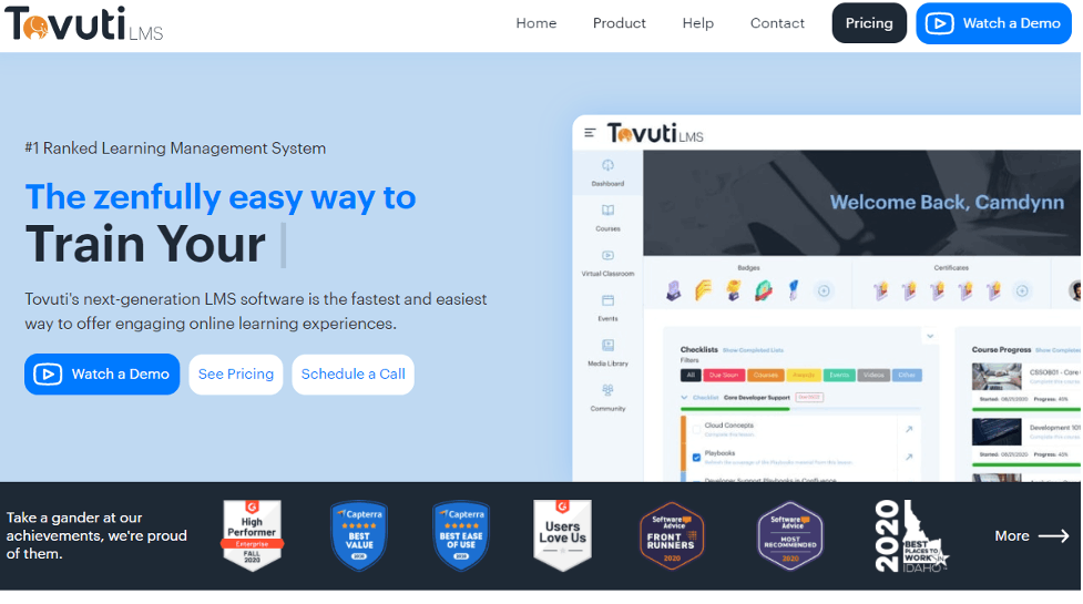 Digital Training Management System- Tovuti